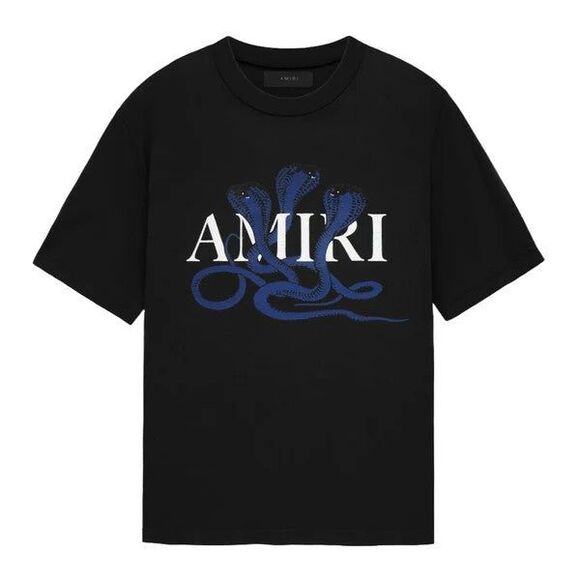 Amiri Glitter Snake Logo Tee - Picture 1 of 3